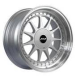 Alu kola Racing Line 7962F, 17x7.5 4x100 ET30, stříbrná + leštěný límec