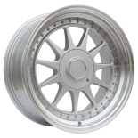 Alu kola Racing Line 7962F, 17x8.5 5x120 ET30, stříbrná + leštěný límec