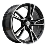 Alu kola Racing Line A043, 19x8 5x112 ET39, černá + leštění