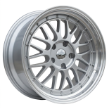 Alu kola Racing Line A1025, 17x7.5 5x112 ET35, stříbrná + leštěný límec