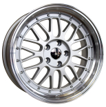 Alu kola Racing Line A1025, 17x8.5 5x120 ET34, stříbrná + leštění