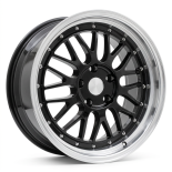 Alu kola Racing Line A1025, 18x9 5x120 ET35, černá + leštěný límec