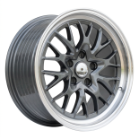 Alu kola Racing Line A1408, 18x9 5x120 ET20, šedivá + leštěný límec