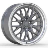 Alu kola Racing Line A1408, 18x9 5x120 ET30, šedivá + leštěný límec