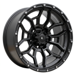 Alu kola Racing Line A1915, 15x8 6x139.7 ET-10, černá matná