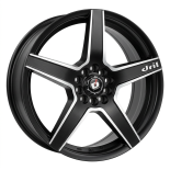 Alu kola Racing Line A5274, 18x8 10x105 ET35, černá matná + leštění