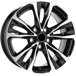 Alu kola Racing Line A5499, 17x7 5x100 ET40, černá + leštění