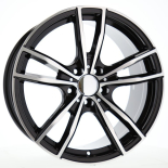 Alu kola Racing Line A5588, 18x8 5x120 ET34, černá + leštění