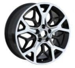 Alu kola Racing Line A5807, 20x8 5x127 ET56, černá + leštění