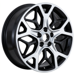 Alu kola Racing Line A5807, 20x8 5x127 ET56, černá + leštění
