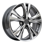 Alu kola Racing Line A5832, 18x7 5x114.3 ET45, šedivá + leštění