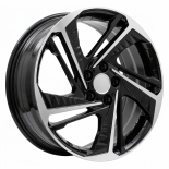 Alu kola Racing Line A5895, 17x7 5x114.3 ET49, černá + leštění