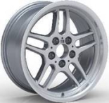 Alu kola Racing Line A5913, 17x8 5x120 ET20, stříbrná + leštěný límec (zátěžová)