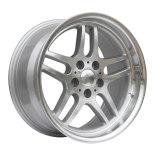 Alu kola Racing Line A5913, 19x10 5x120 ET20, stříbrná + leštěný límec