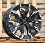 Alu kola Racing Line A5915, 20x10 5x112 ET46, černá + leštění (zátěžová)