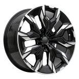 Alu kola Racing Line A5915, 20x8.5 5x112 ET28, černá + leštění (zátěžová)