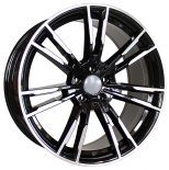 Alu kola Racing Line A7065, 18x8 5x112 ET30, černá + leštění