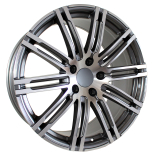 Alu kola Racing Line B1026, 20x9.5 5x130 ET47, šedivá + leštění