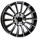 Alu kola Racing Line B1048, 18x8.5 5x112 ET43, černá + leštění