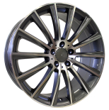 Alu kola Racing Line B1048, 18x9 5x112 ET45, šedivá + leštění