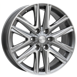 Alu kola Racing Line B1078, 20x8.5 6x139.7 ET25, stříbrná + leštění