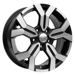 Alu kola Racing Line B1110, 16x6.5 4x100 ET45, černá + leštění