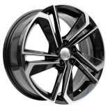 Alu kola Racing Line B1113, 17x7 5x100 ET51, černá + leštění