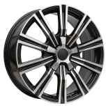 Alu kola Racing Line B1149, 20x8.5 5x150 ET60, černá + leštění (zátěžová)