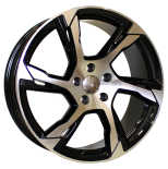 Alu kola Racing Line B1175, 20x8.5 5x108 ET42.5, černá + leštění