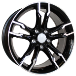 Alu kola Racing Line B1257, 17x8 5x120 ET34, černá + leštění