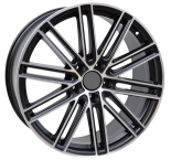 Alu kola Racing Line B1271, 21x9.5 5x130 ET60, černá + leštění