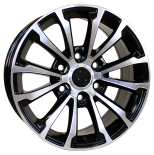 Alu kola Racing Line B1353, 22x9 6x139.7 ET30, černá + leštění (zátěžová)