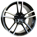 Alu kola Racing Line B1378, 21x9.5 5x130 ET46, černá + leštění (zátěžová)