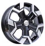 Alu kola Racing Line B1407, 15x6 4x100 ET40, černá + leštění