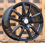 Alu kola Racing Line B1436, 18x8 5x127 ET45, černá lesklá