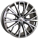 Alu kola Racing Line B1453, 19x8.5 5x112 ET40, šedivá + leštění