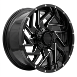 Alu kola Racing Line B1508, 20x10 12x135 ET-12, černá lesklá (zátěžová)