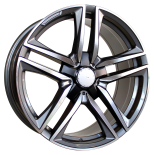 Alu kola Racing Line B1558, 19x9.5 5x112 ET45, šedivá + leštění