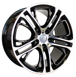 Alu kola Racing Line B1600, 20x10 5x120 ET51, černá + leštění (zátěžová)