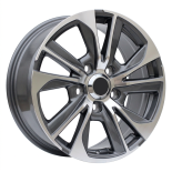 Alu kola Racing Line B1611, 20x8.5 5x150 ET60, šedivá + leštění (zátěžová)