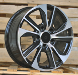 Alu kola Racing Line B1611, 22x9 5x150 ET60, černá + leštění (zátěžová)