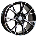 Alu kola Racing Line B1617, 18x8 5x112 ET30, černá + leštění