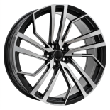 Alu kola Racing Line B1618, 19x8.5 5x112 ET35, černá + leštění (zátěžová)