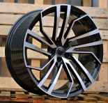 Alu kola Racing Line B1618, 21x9 5x112 ET30, černá + leštění (zátěžová)