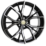 Alu kola Racing Line B1667, 19x9 5x112 ET44, černá + leštění