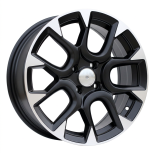 Alu kola Racing Line B1675, 16x6.5 4x98 ET35, černá matná + leštění