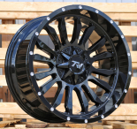 Alu kola Racing Line B1728, 20x10 12x135 ET-12, černá lesklá (zátěžová)