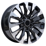 Alu kola Racing Line B1734, 20x8.5 5x150 ET50, černá + leštění (zátěžová)