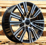 Alu kola Racing Line B1754, 22x8.5 6x139.7 ET30, černá + leštění (zátěžová)
