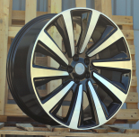 Alu kola Racing Line B1756, 23x10 5x120 ET40, černá + leštění (zátěžová)
